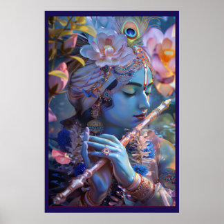 Póster Melodía divina: Poster de Lord Krishna