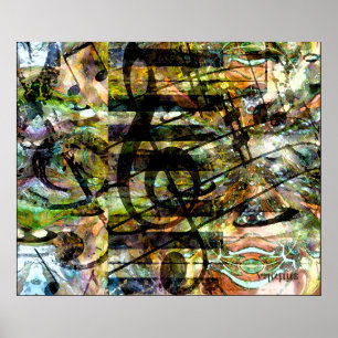 Póster Melodía en cascada