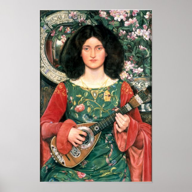 Póster Melodía (Música) de Kate Bunce (1897) (Frente)