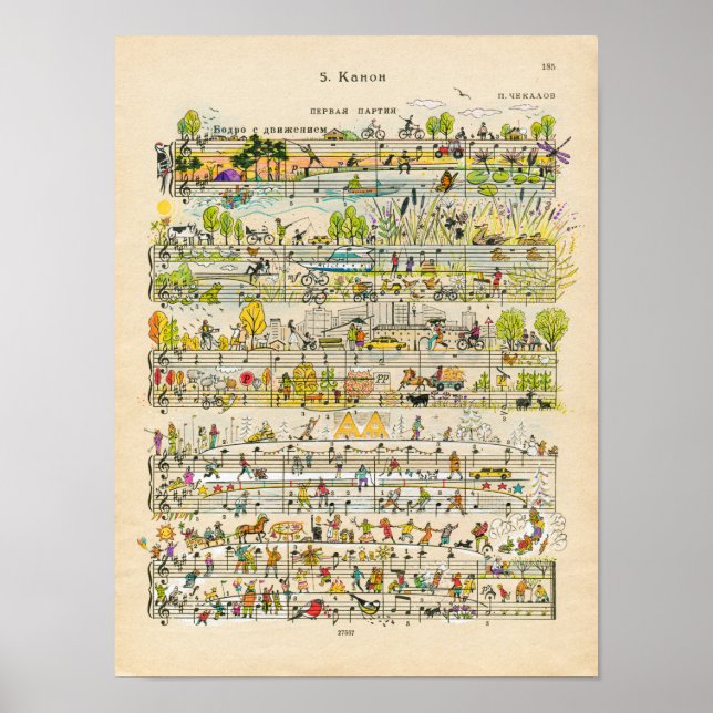 Póster melodías felices (Frente)