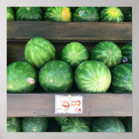 Melones de agua en venta Mercado de frutas de meló