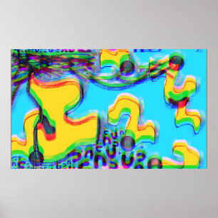 Póster Melting Memphis Vibes III