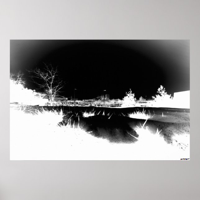 Póster Melting Snow - negative (Frente)