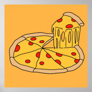 Póster Melty Pizza Pie