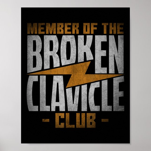 Póster Member Of The Broken Clavicle Club - Recovery Quot (Frente)