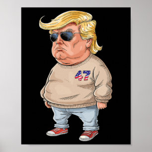 Póster Meme 2024 de Trump soy solo un chico malo