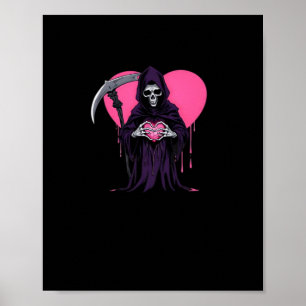 Póster Meme clásico de Heart Hands Reaper