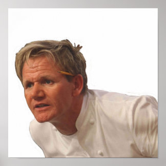 Póster Meme de Angry Gordon Ramsay