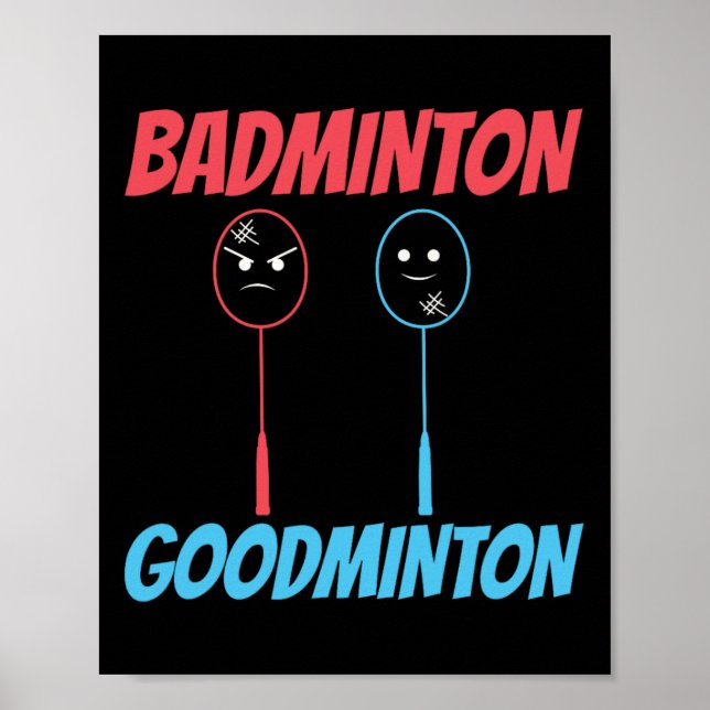 Póster Meme de Badminton Goodminton Racket (Frente)