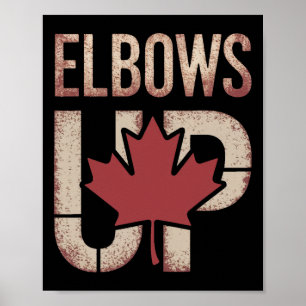 Póster Meme de Canadá con codos arriba