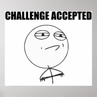 Póster Meme de cómic de Rage Face
