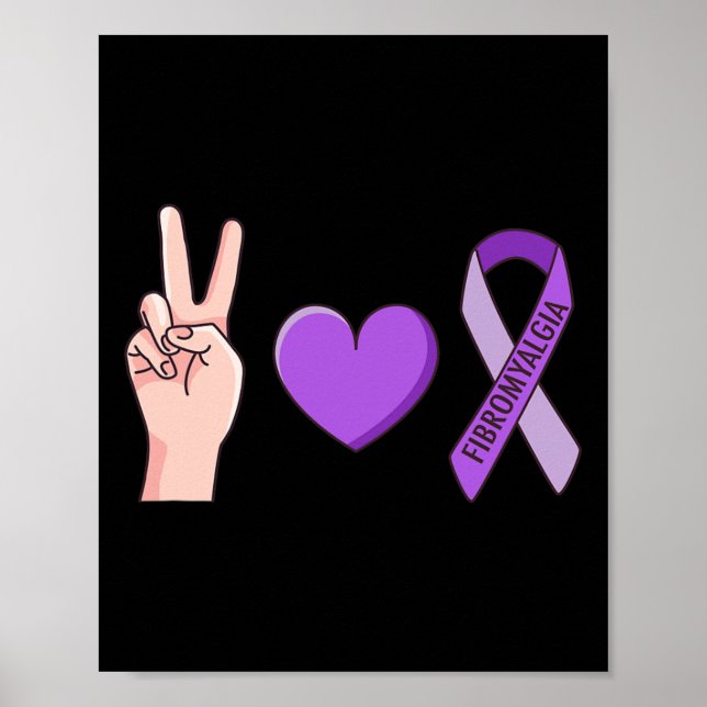 Póster Meme de concienciación sobre la cinta morada de am (Frente)
