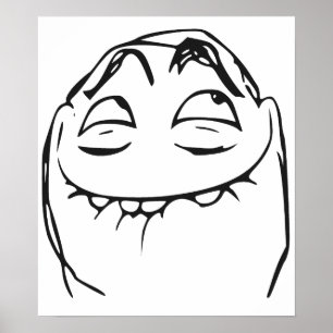 Póster Meme de historieta de la rata de la cara de PFFTCH