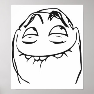 Póster Meme de historieta de la rata de la cara de PFFTCH