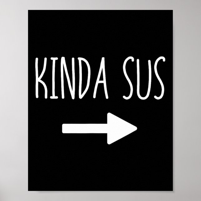 Póster Meme de Kinda Sus Arrow Gaming coincidiendo con Ha (Frente)