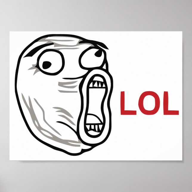 Póster Meme de LOL (Frente)