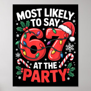 Póster Meme de Navidad de la Generación Z para el más pro