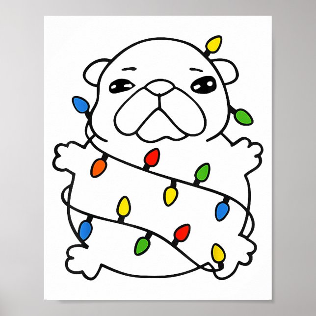 Póster Meme de Navidad divertido soy bble lava mi barriga (Frente)