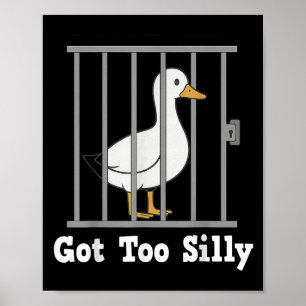 Póster Meme De Pato Gracioso Se Tiró El Humor De Los Homb