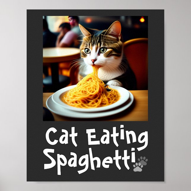 Póster Meme de Spaghetti (Frente)