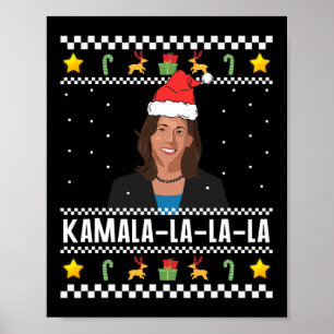 Póster Meme de suéter para Navidades de Santa Ugly