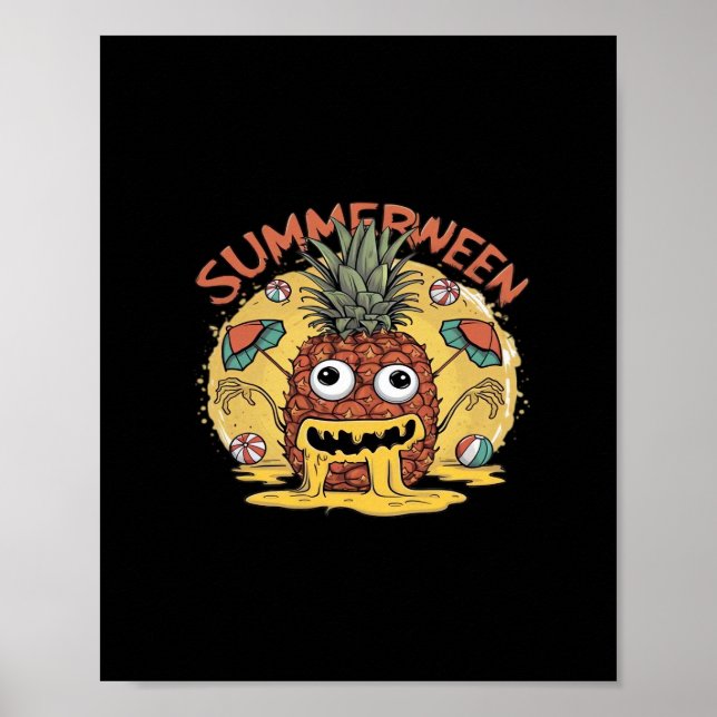 Póster Meme de tendencias clásicas de Summerween (Frente)