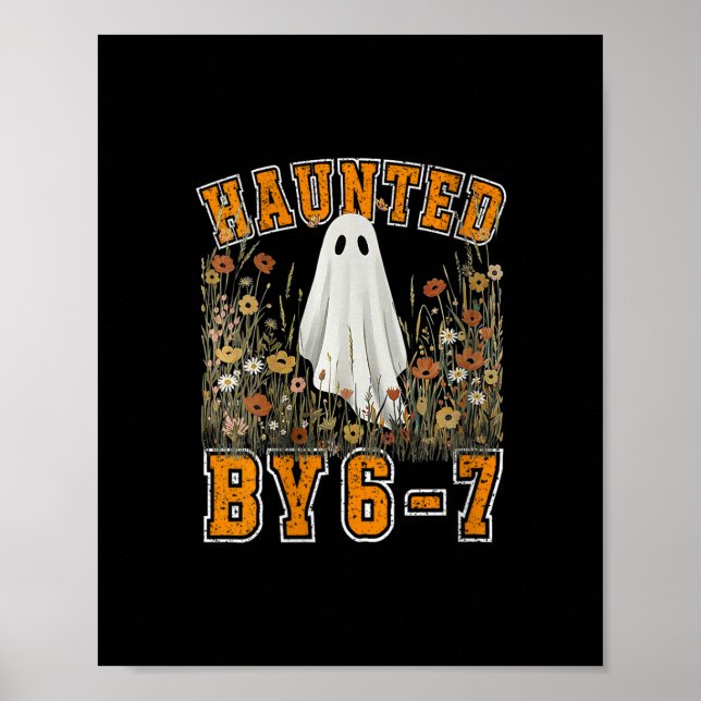 Póster Meme Divertido 67 Haunted para Mujeres  (Frente)
