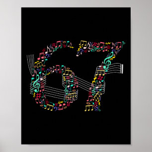 Póster Meme Divertido 6 7 De Música Para Músicos 67 Profe