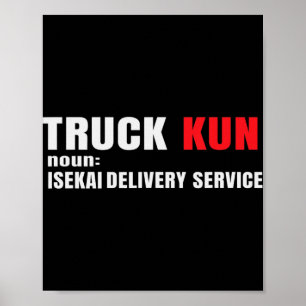 Póster Meme divertido de Anime Isekai Truck-Kun manga Ama