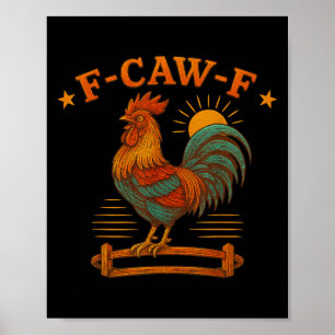 Póster Meme divertido de gallos para hombres mujeres niño