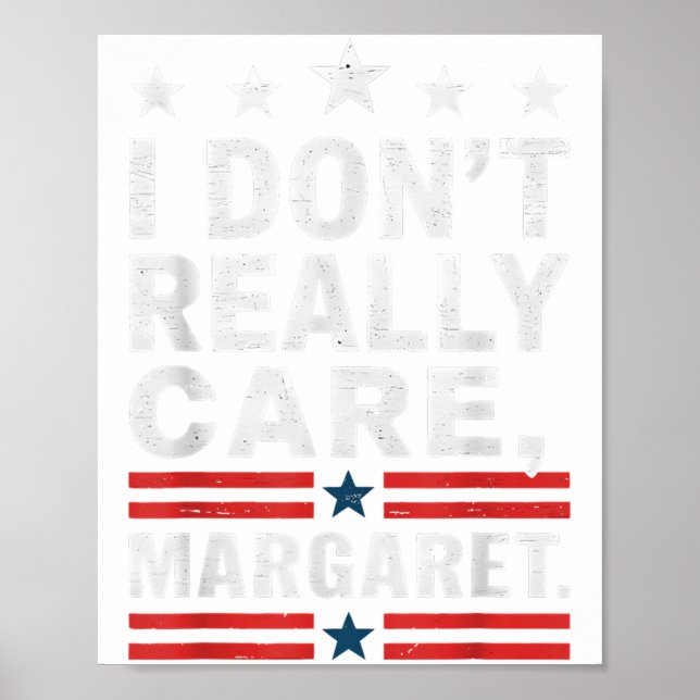 Póster Meme divertido de J D Vance que no me importa Marg (Frente)