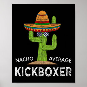 Póster Meme divertido de kickboxer gracioso divertido kic