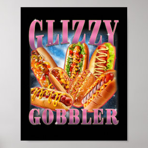 Póster Meme Divertido Glizzy Gobbler Gracioso Perro Calie