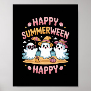 Póster Meme Feliz verano de Halloween
