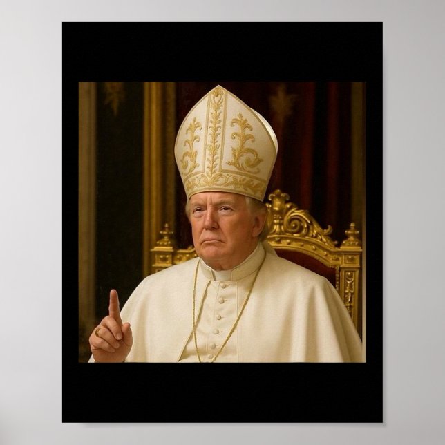 Póster Meme Gear de Trump La República Vaticana Católica (Frente)
