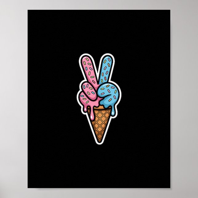 Póster Meme Genial Seis Siete 67 Helado Deporte Goteo  (Frente)