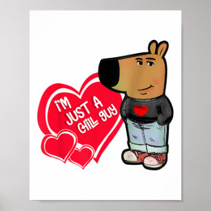 Póster Meme gracioso Soy sólo un chico Valentine Couple M