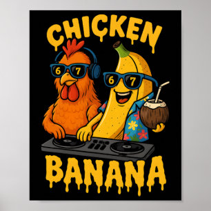 Póster Meme Hugvyn Seis Siete Pollo Nana Dj Helado Crea