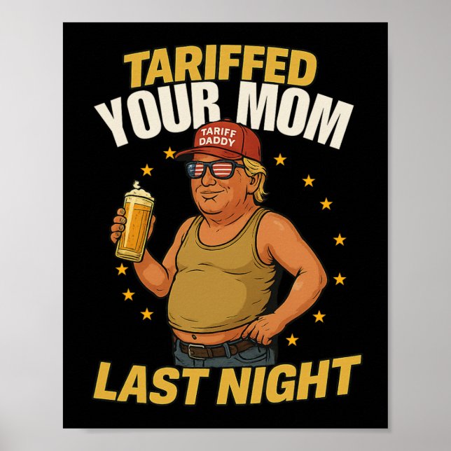 Póster Meme político de Tariff Daddy - Funny Trump Style  (Frente)