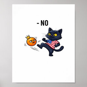 Póster Meme Político Divertido Sin Diseño de Gato