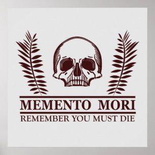 Póster memento mori