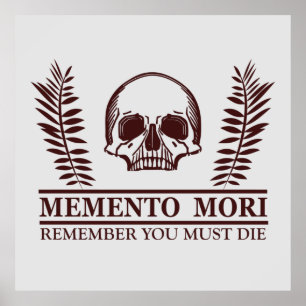 Póster memento mori