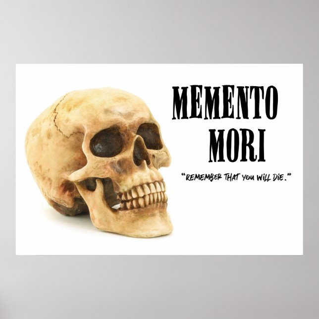 Póster Memento Mori - Calavera (Frente)