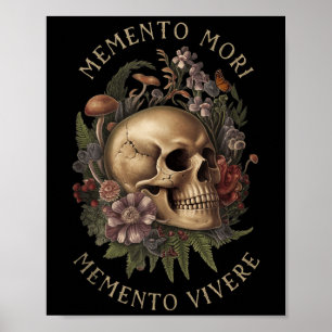 Póster Memento Mori Memento Vivere _ Filosofía & amp; Lat