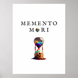 Póster Memento Mori Poster | Poster estoico | Regalo esté