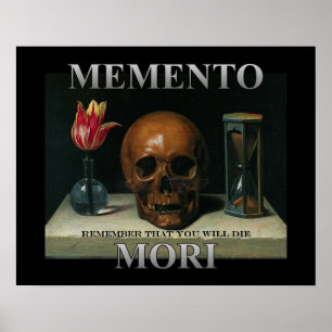 Póster Memento Mori - Recuerda que morirás