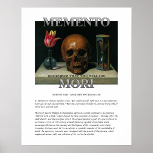 Póster Memento Mori - Recuerda que morirás Poster
