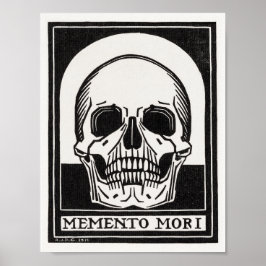 Póster Memento Mori Skull Art