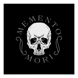 Póster Memento Mori Skull Wall Art