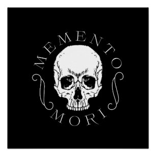 Póster Memento Mori Skull Wall Art